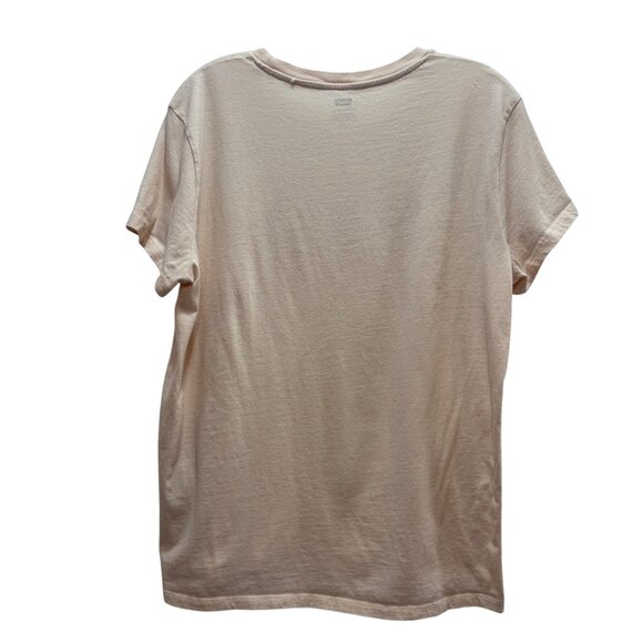 Levis Pink Graphic T-Shirt XL Red Logo Spell Out - Picture 3 of 5